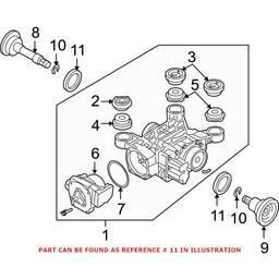 VW CV Axle Shaft Seal 02D525596F